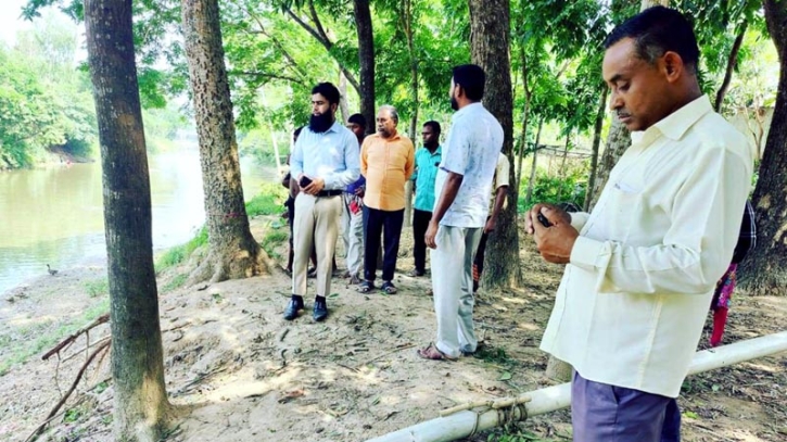 দুর্গাপুরে অবৈধভাবে বালু উত্তোলনে জরিমানা