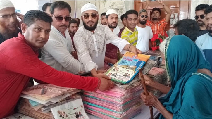 পূর্বধলায় যুবলীগ নেতা মাজহারুল ইসলাম সোহেলের ঈদ উপহার সামগ্রী বিতরণ