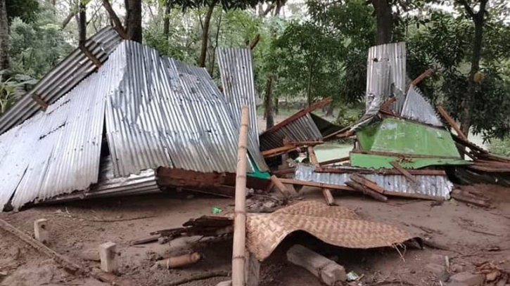 কেন্দুয়ায় ঘুর্ণিঝড়ে বাড়িঘরসহ গাছপালার ব্যাপক ক্ষয়ক্ষতি