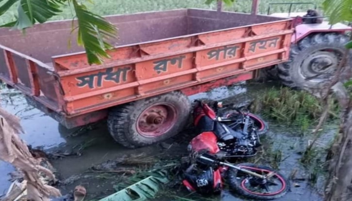 আটপাড়ায় লরি মোটরসাইকেল মুখোমুখি সংঘর্ষে নিহত ১ আহত-২