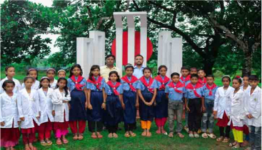 পূর্বধলার সব প্রাথমিক বিদ্যালয়ে শহিদ মিনার নির্মাণ