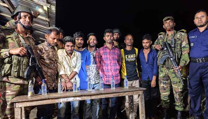 কলমাকান্দায় ভারতীয় মদসহ ৭ যুবক আটক কলমাকান্দায় ভারতীয় মদসহ ৭ যুবক আটক