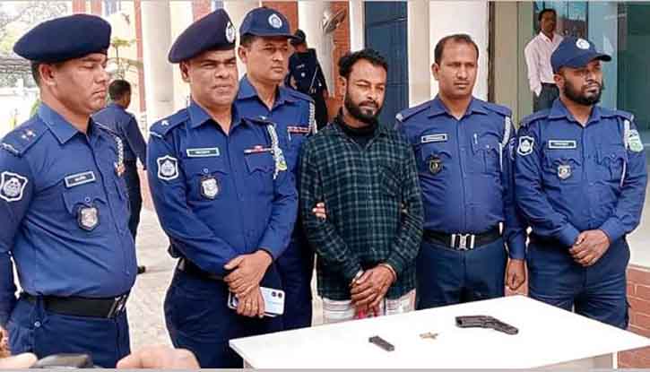 ময়মনসিংহের ঈশ্বরগঞ্জ উপজেলায় পিস্তলসহ ছিনতাইকারী আটক ময়মনসিংহের ঈশ্বরগঞ্জ উপজেলায় পিস্তলসহ ছিনতাইকারী আটক