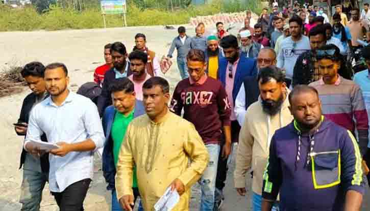 শ্রীনগরে ট্রাক প্রতীকের গণসংযোগ
