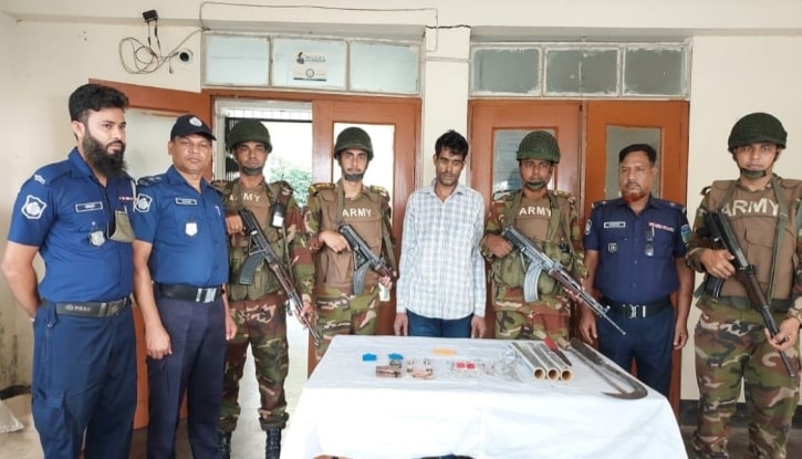 মদনে যৌথ বাহিনীর অভিযানে ইয়াবাসহ মাদক ব্যবসায়ী আটক