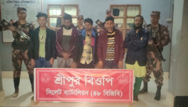 জৈন্তাপুরে অবৈধ অনুপ্রবেশ কালে বিজিবির হাতে আটক-৫
