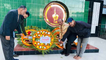 বিজয় দিবসে জৈন্তাপুর প্রেসক্লাবের শ্রদ্ধা নিবেদন