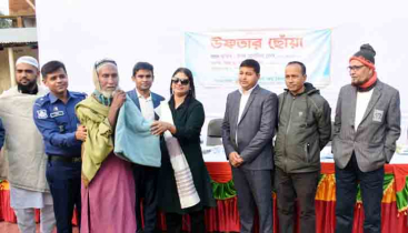 More than five hundred people got the touch of warmth in Jhenaigati