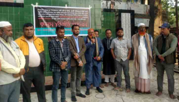 জৈন্তাপুরে সাংবাদিকে হুমকির প্রতিবাদে কলম বিরতি পালিত 