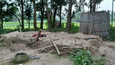রাতের আঁধারে রিকশা চালকের বসত ঘর ভেঙে নিয়ে গেছে দুবৃর্ত্তরা