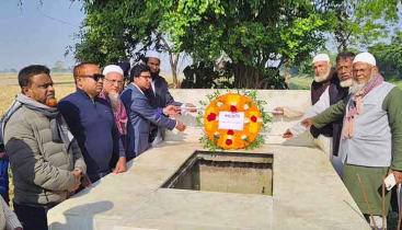 কেন্দুয়ায় শহীদ মুক্তিযোদ্ধাদের কবর জিয়ারত ও দোয়া