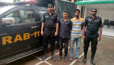 র‌্যাবের অভিযানে বিদেশী মদসহ ২ মাদক ব্যবসায়ী গ্রেফতার