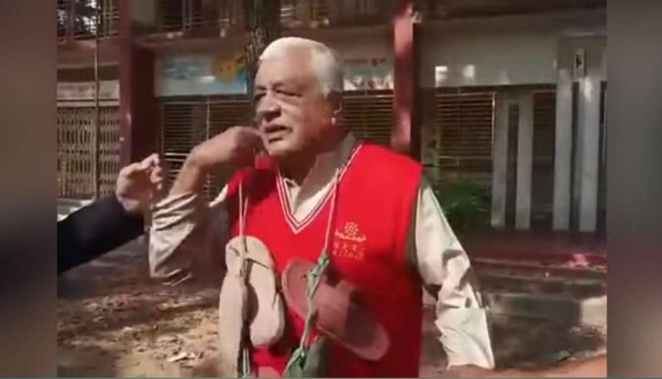 কুমিল্লায় বীর মুক্তিযোদ্ধাকে জুতার মালা পরিয়ে লাঞ্ছিত করার অভিযোগ কুমিল্লায় বীর মুক্তিযোদ্ধাকে জুতার মালা পরিয়ে লাঞ্ছিত করার অভিযোগ