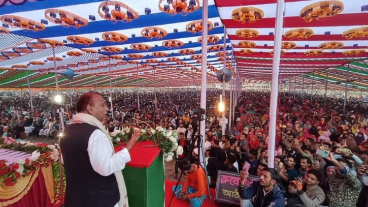 কেন্দুয়ায় নৌকার বিশাল নির্বাচনী জনসভা অনুষ্ঠিত