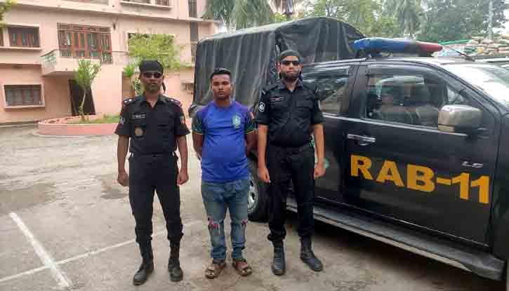 র‌্যাব-১১, সিপিসি-২ এর অভিযানে ১৬,৮২০ পিস ট্যাপেন্টাডল ট্যাবলেটসহ ১ মাদক ব্যবসায়ী গ্রেফতার